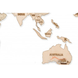 Деревянная модель Карта мира L (1000*600 мм)