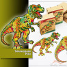 Фігурний дерев'яний пазл "Тиранозавр Рекс" А3 (у дереві)