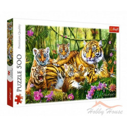 Пазл Семья тигров (500 эл., Family of tigers)