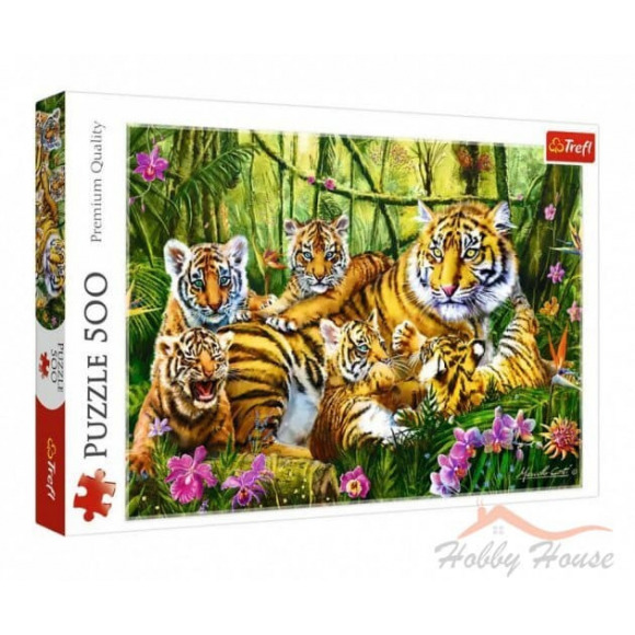 Пазл Сім'я тигрів (500 ел., Family of tigers)