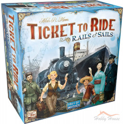 Билет на поезд: Рельсы и Паруса (Ticket to Ride: Rails & Sails). Английская версия