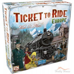 Билет на Поезд: Европа (Ticket to Ride: Europe, правила на украинском в комплекте). Английская версия