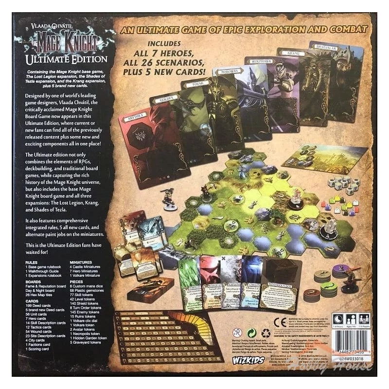 Настольная игра Рыцарь-Маг (Mage Knight: Ultimate Edition). Английская ...