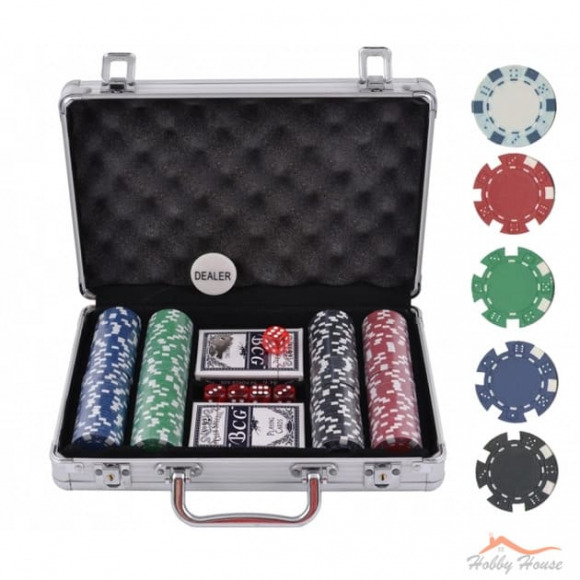 Покер в чемодане (200 фишек без номинала)